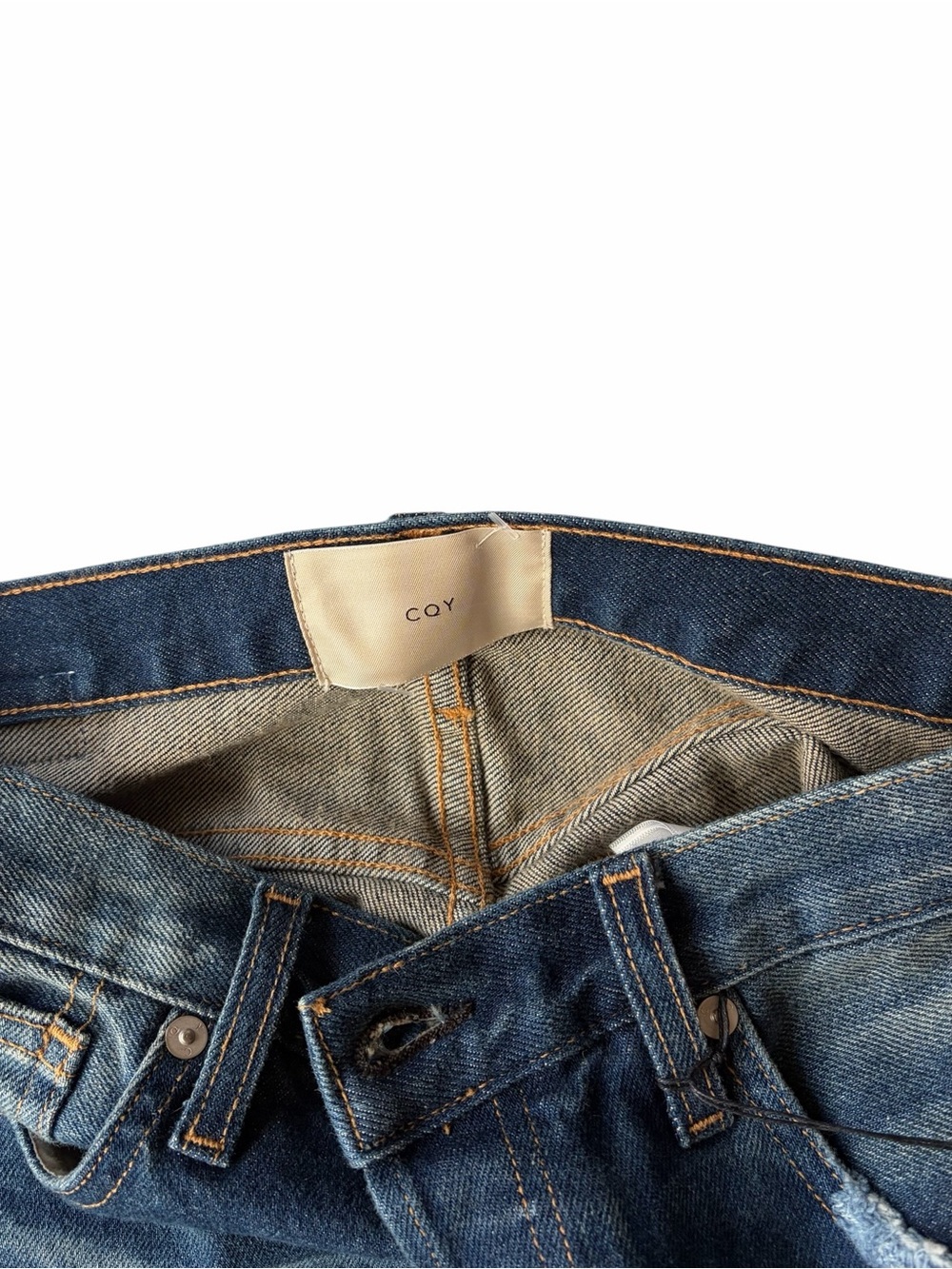 CQY Icon High Rise Slim Straight Jeans Acoustic Wash 28 NWT - Picture 4 of 13